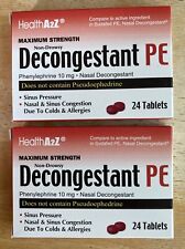 Nasal Sinus Decongestant Phenylephrine 10mg Compare To Sudafed Pe 48 Tablets