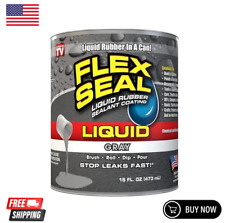Flex Seal Liquid 16 Oz Gray. Waterproof Flexible Uv Resistant Flexible Rv