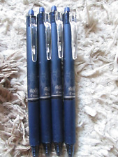 4 New Nwob Pilot Gel Pen Frixion Clicker 0.7mm Fine Navy Blue Erasable 31468