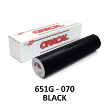 Oracal 651 1 Roll 12 X 30 Ft. Gloss Black 070 Vinyl Craft.