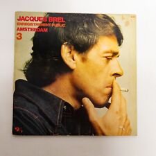 Jacques Brel Enregistrement Public Amsterdam 3 Vinyl Lp