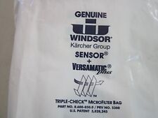 Genuine Windsor Pack Of 10 Vacuum Bags For Sensor Versamatic Vacuums 
