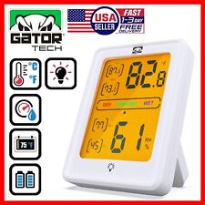 Digital Lcd Indoor Thermometer Hygrometer Room Humidity Meter Magnetic Backlit