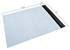 25-50 12x15.5 5 Poly Mailers Bags - 2.35 Mil Thick White Shipping Envelopes