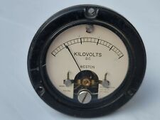 Vintage Weston Dc Kilovolt Panel Meter Model 1521 Mr26w2r5dckvr