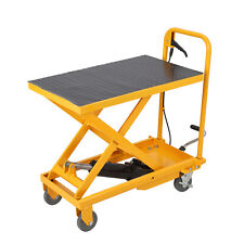 Hydraulic Lift Table Cart 500lbs Capacity 28.4 Manual Single Scissor Lift Table