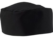 Black Chef Hat - Adjustable. One Size Fit Most.