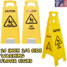 25 Multilingual Commercial Caution Wet Floor Closed Warning Floor Signs Placard