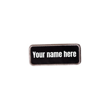 Personalized Embroidered Name Tag Iron Patch 3.5 X 1.5 Your Own Text Color
