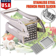 Stainless Steel French Fry Cutter 2 Blade Potato Vegetable Chopper Dicer