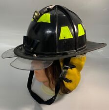 Firefighter Fireman Helmet Black - Morning Pride Ben 2 Broken Eagle