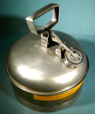 Eagle 2 12 Gal. No. 1313 Type 1 Stainless Steel Safety Flammable Gas Can