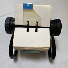 Vintage Rolodex 500 Card Open Metal Rotary File Model 5024x Black Retro Office