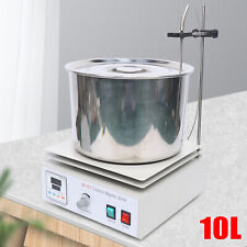 10l Thermostatic Magnetic Stirrer With Hot Plate Digital Heating Lab Mixer