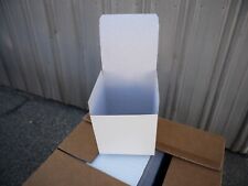 White Cardboard Tuck Top Gift Boxes With Lids 5x5x5 5 Pack