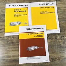 New Holland 489 Haybine Mower Conditioner Service Parts Operators Manual Set