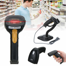 Barcode Scanner With Stand Usb Wired Handheld Laser Bar Code Reader For Pos New
