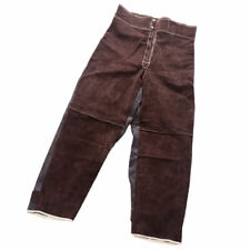 Heat Resistant Cowhide Leather Welding Trousers Anti-scald Welding Pants-l