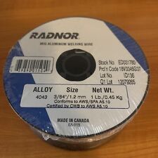 Radnor Mig Aluminum Welding Wire 4043 364 1lb Spool