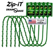 Plastic Drain Stick Hair Clog Remover Zip It Drain Cleaner 5 Pk Drain Snake