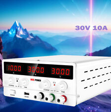 Dc Lab Power Supply Adjustable 30v 10a Programmable Bench Power Source Us Plug