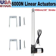 Electric 450mm 18 Stroke Linear Actuator 1320 Lbs Lift 6000n Max Load 12v Motor