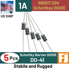 1n5817 Diode 10 Pcs 1a 20v Schottky Barrier Diode Do-41 In5817 Us Ship