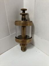 Vintage Brass Oiler Lubricator Pxc 30j Hit Miss Steam Engine Glass Drip 12