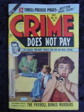 Crime Does Not Pay 92 1950 Lev Gleason Pre-code Golden Age Crime
