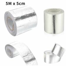 2pcs Self Adhesive Silver Fiberglass Wrap Barrier Tape Heat Shield Exhaust 5cm
