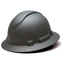 Silver Ridgeline Full Brim Protective Construction Safety Hard Hat 4 Pt Ratchet