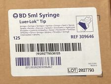 125 Ct Bd 5ml Syringe Luer-lok Tip Ref 309646