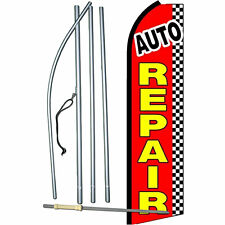 Auto Repair Flag Flutter Feather Banner Swooper Advertising Bundle Complete Kit