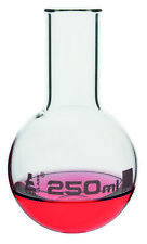 250ml Round Bottom Boiling Flask Narrow Neck 1.1 Id Borosilicate 3.3 Glass
