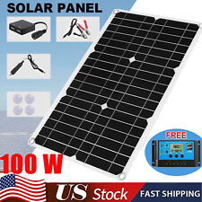 100w Watt 12v Flexible Solar Panel Mono Home Rv Rooftop Camping Off-grid Power
