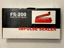 Fs-200 8 Heat Sealing Hand Impulse Sealer Machine Poly Free Element 300w