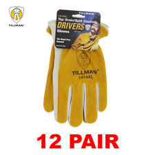 Tillman 1414 Top Grain Pearl Cowhide Drivers Gloves Sizes M-xl - 12 Pair