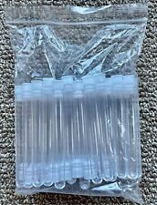 Clear Plastic Test Tubes With Caps For Scientific Use 48pcs 12x100mm8ml