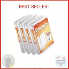 Pack Of 3 Cardinal Economy 3 Ring Binder 1 Inch Presentation View White.