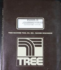 Tree 2uvr-c Cnc Journeyman Mill Operations And Instructions Manual 1977
