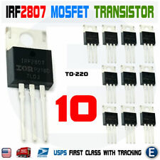 10pcs Irf2807 Ir 2807 Mosfet Hexfet Transistor Power N-channel 82a 75v
