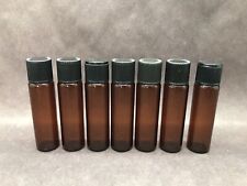 7 Amber Glass 13ml Sample Vials With 15-415 Screw Caps 2-78 H X 34 W