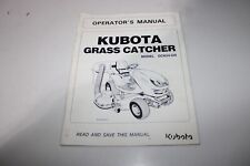 Kubota Gck54-gr Grass Catcher Operators Manual