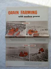 Allis-chalmers Grain Farming Equipment Hd-5 Tractor Plows Sales Brochure