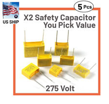 5 Pieces 275v Ac X2 Safety Capacitors Polypropylene Mpx Metalized Us Ship