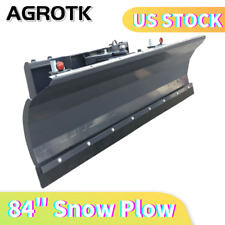 84 Agrotk Snow Plow Attachments Hydraulic Skid Steer Dozer Blade Quick Tach