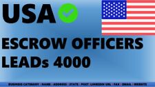 Email List Usa Usa Escrow Officers Certified Escrow Officers Leads B2b Leads