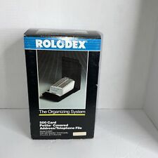Rolodex 500 Card Petite Covered Addresstelephone File Model S-500c Vintage Nos