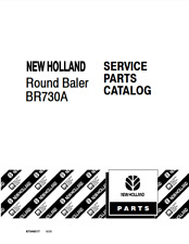 New Holland Br730a Round Baler Parts Catalog Pdfusb - 87346317