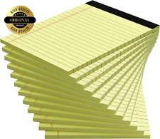Yellow Note Pads 12 Pack Legal Pads 4x6 Inch Notepad Of Lined Paper Perforate